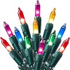 Joyfy 100 Count Multicolor Xmas Fairy Lights - 21.4ft Green Wire Plug-In for Tree, Patio & Yard Decor - 3 of 4