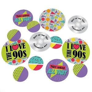Big Dot of Happiness 90's Throwback - 1990s Party Giant Circle Confetti - Party Decorations - Large Confetti 27 Count - 1 of 4