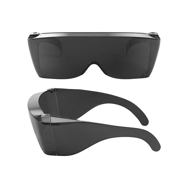 GRINDERPUNCH Cover-Ups Black Fit Over Sunglasses Wrap Around Sunglasses People Who Wear Prescription Glasses in the Sun - Black