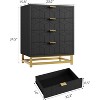 Nasitip 4 Drawer Dresser for Bedroom, Modern Chest with Gold Handles & Metal Legs, Storage Cabinet for Living Room - 2 of 4