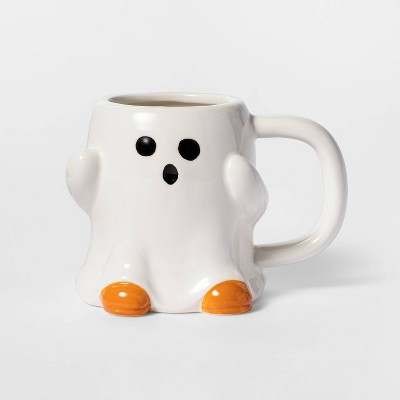11.9oz Earthenware Ghost Halloween Mug - Hyde & EEK! Boutique™