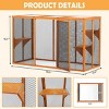 LAOTIES Detachable Outdoor Cat Enclosure with Waterproof Roof,3 Jumping Platforms,Indoor Outdoor Catio for Small and Medium Cats - 2 of 4