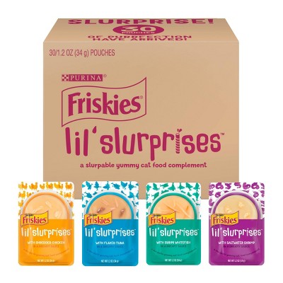 Friskies Lil Slurprises Wet Cat Food Complement Variety Pack - 1.2oz/30ct