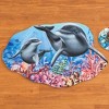 Collections Etc Dolphins and Colorful Coral Shaped Skid-Resistant Mat Blue - 2 of 3