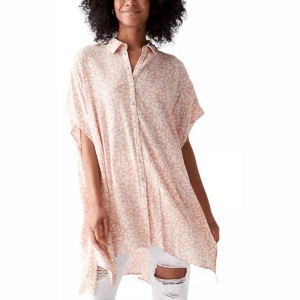 Women's Button Down Tunic Top - LOST + WANDER - 1 of 4