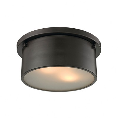 Elk Home Simpson 2 - Light Flush Mount in  Oil Rubbed Bronze