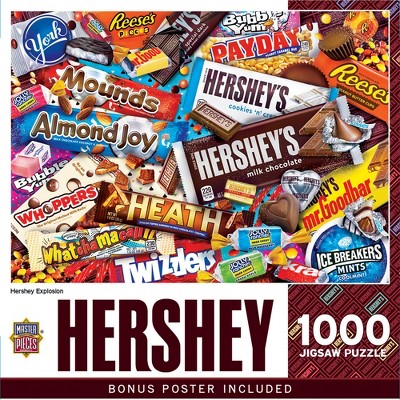 MasterPieces Hershey's Explosion - 1000 Piece Jigsaw Puzzle - 19.25"x26.75"