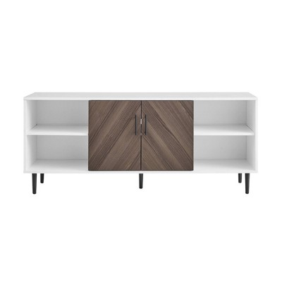 Angelo Modern 2 Door Bookmatch TV Stand for TVs up to 65": Entertainment Center for 65" TVs - Saracina Home