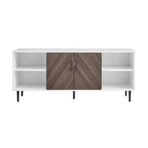 Angelo Modern 2 Door Bookmatch TV Stand for TVs up to 65": Entertainment Center for 65" TVs - Saracina Home - 1 of 4