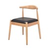 MAYEERTY Set of 2 Modern Dining Chairs, Solid Wood Legs & Woven Rope for Kitchen - 3 of 4