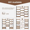 Bookshelf, Triple 5 Tier Shelf, Display Book Shelf, Wide Bookcase, Rustic Wooden Shelving Unit, for Your Bedroom, Living Room, Home & Office Shelving - 4 of 4