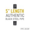 Pipe Decor 3/4 in. x 5 in. Black Pipe - 2 of 4