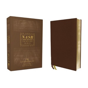 Nasb, Thinline Bible, Genuine Leather, Buffalo, Brown, Red Letter Edition, 1995 Text, Comfort Print - by  Zondervan (Leather Bound) - 1 of 1