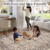 Coolmee Washable Area Rug Antique Distressed Rugs for Living Room Vintage Non Slip Modern Bedroom Carpet Stain Resistant Rug - 4 of 4