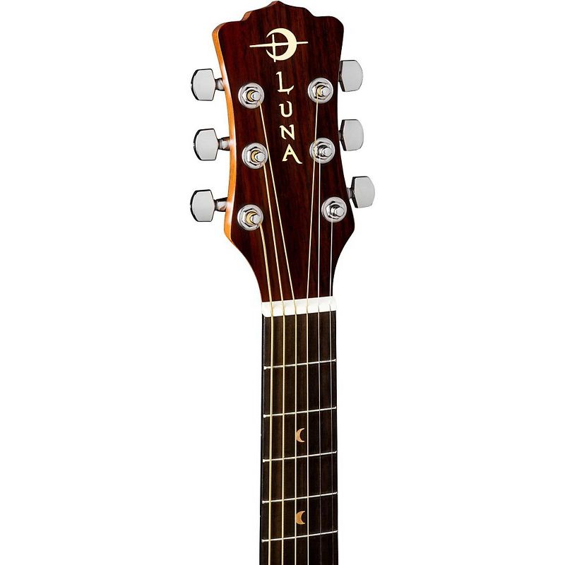 Luna Limited Safari Muse Mahogany 3/4 Size Acoustic Guitar Natural, 5 of 7