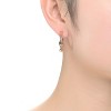 Guili Elegant Twisted Hoop Earrings – Sterling Silver with Gold & Rose Gold Plating, Perfect for Everyday Glamour & Sophisticated Style - 3 of 3