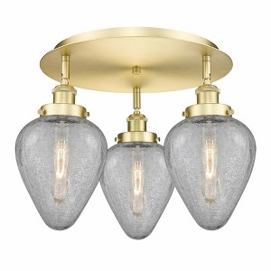 Geneseo - 3 Light Flush Mount In Industrial Style-9.5 Inches Tall and 17.75 Inches Wide - 1 of 1
