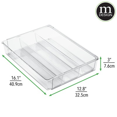 Mdesign Expandable Kitchen Drawer Organizer Tray For Utensils Target