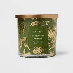 Holiday Forest Fir Glass Jar Candle Green - Threshold™