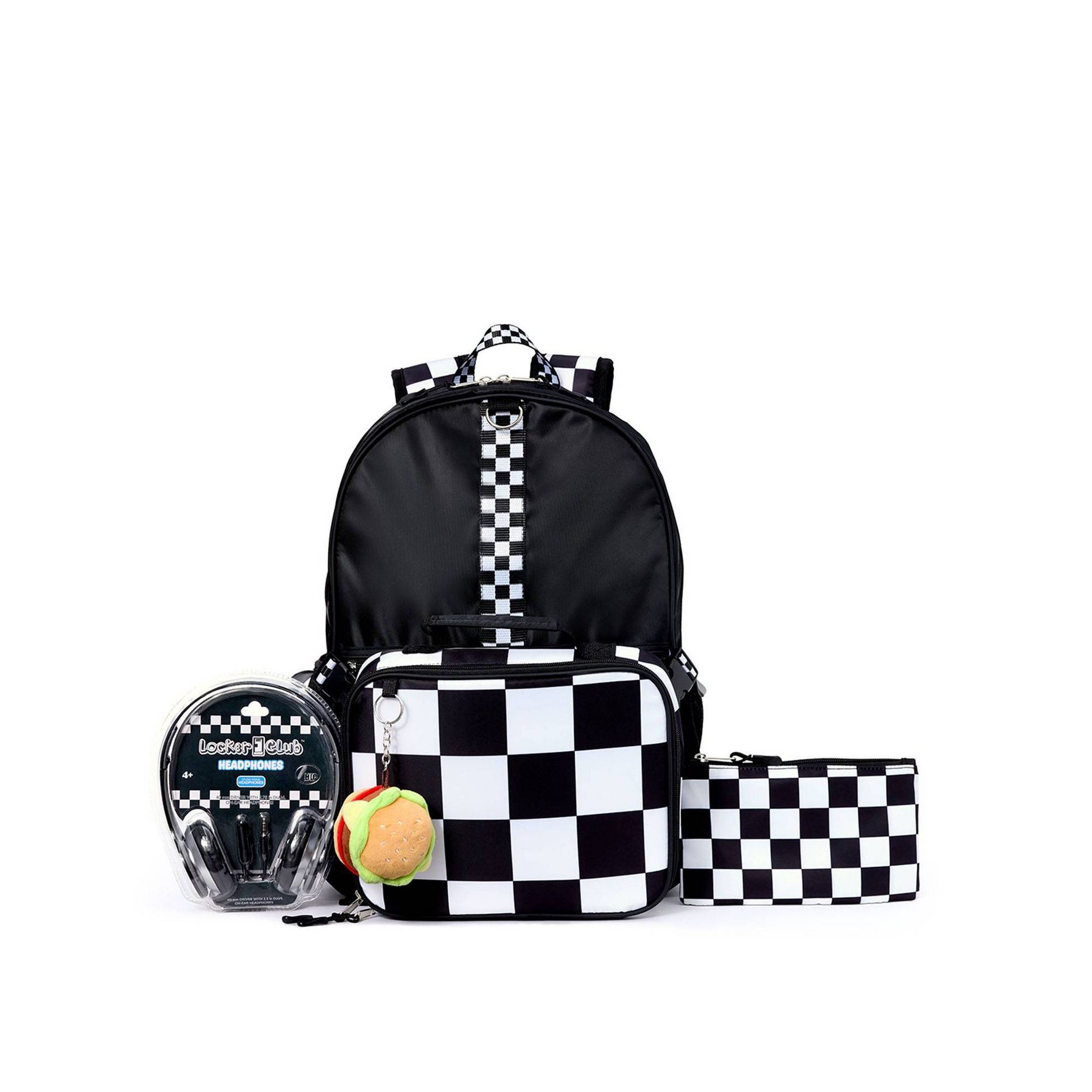 Locker Club Backpack Set with Lunch Box and Headphones - Gamer Check