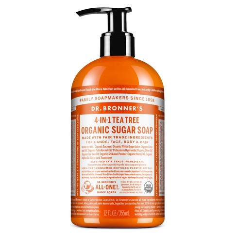 Dr. Bronner s Organic Sugar Soap Tea Tree Target