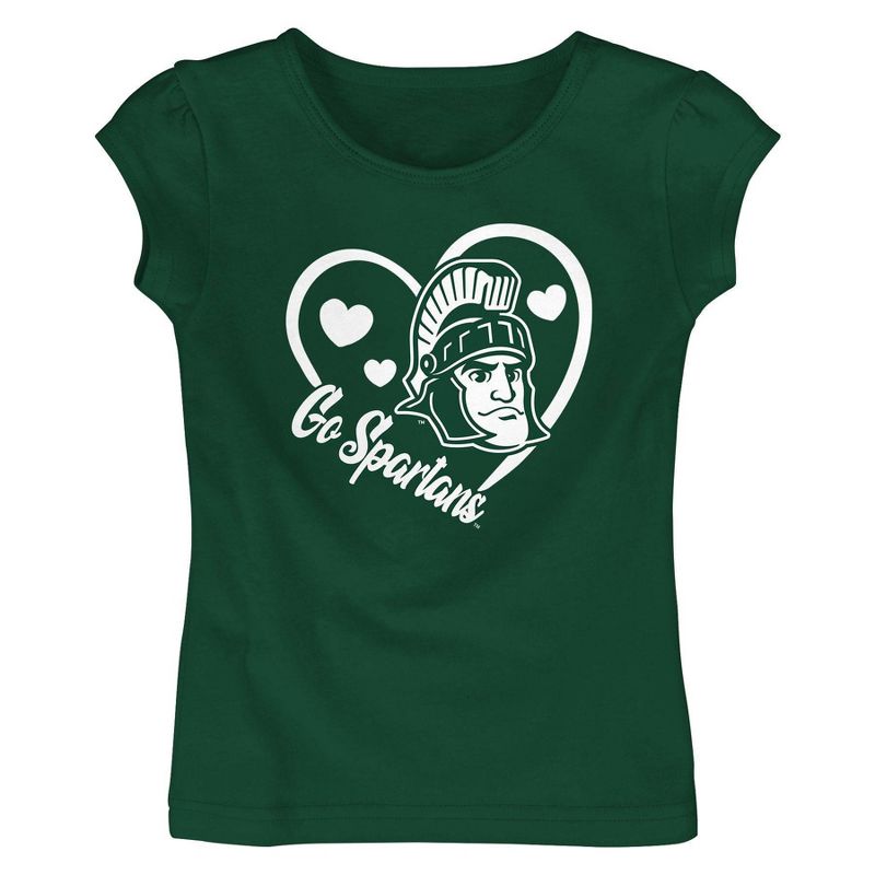 NCAA Michigan State Spartans Toddler Girls&#39; T-Shirt, 1 of 2