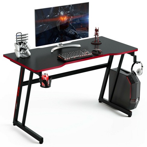 47 Inch Gaming Desk Z-Shaped Computer Desk PC Computer Table Home Office  Desk - Shopping.com