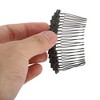 Unique Bargains Women's Wing Shape Hair Comb Insertion Tool Black 1 Pc - 3 of 3