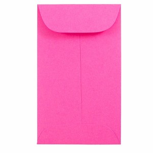 JAM PAPER #7 Coin Business Colored Envelopes - 3 1/2 x 6 1/2 - Red Recycled - 100/Pack - 1 of 1