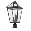 Talbot 3-Light Outdoor Post Mount Fixture - Dimmable, Wet Rated, Classic Village Design - 2 of 2