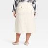 Women's Midi Wrap Skirt - Universal Thread™ Cream - 2 of 3