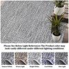 Braided Print Area Rugs for Living Room Non Slip Backing Farmhouse Accent Rug Non-Shedding Woven Carpet Foldable Low Pile Ultra Soft Indoor Rug - 3 of 4