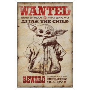 Trends International Star Wars: The Mandalorian - Wanted Framed Wall Poster Prints - 1 of 4