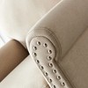 Fabric Living Room Chair with Solid Wood Legs, Thick Cushions and Nailhead Accents - 3 of 4