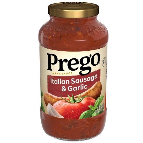 Prego Pasta Sauce Tomato Sauce with Italian Sausage & Garlic - 23.5oz - image 1 of 4