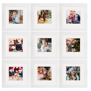 Golden State Art 6x6 Wood Picture Frame 0.84 Inch Thickness for 4x4 Picture - Pack of 9 - 1 of 4