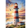 Briarwood Lane Summer House Flag 40x28 For Outdoor Lighthouse At Sunset For Summer House Flag - 3 of 4