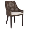 Maro Arm Chair - ACH4905 - Dark Brown/Ivory - Safavieh - 4 of 4