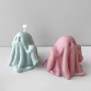 JDICTION Halloween Ghost Resin Mold - Silicone Casting Molds with Wave Spiral Design for Home Decor & Candle Making - 2 of 4