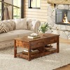 Coffee Table, 47" Lift Top Coffee Table with Hidden Compartment and 2 Storage Shelves for Living Room - 3 of 4