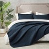Navy Quilt Queen Size - Ultrasonic All Season Bedspread, 3 Piece Set - 2 of 4