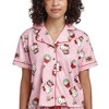 Hello Kitty Holiday All-Over Print Women's Button-Down Shirt And Pants Traditional 2-Piece Pajama Set - 4 of 4