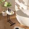 KTMBDW C-Shaped Side Table, C Table End Table for Sofa and Bedside, Couch Side Tables with Metal Frame Slide for Bedroom Living Room - 3 of 4