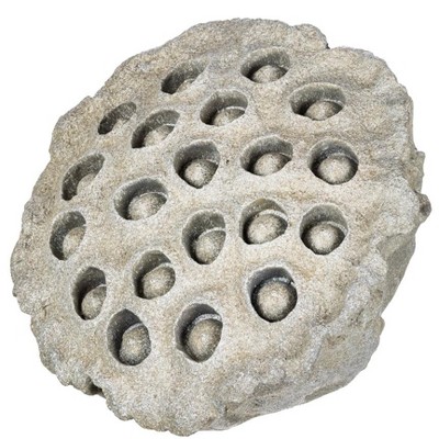 Sullivans Lotus Pod Garden Decor 8.5"H Gray