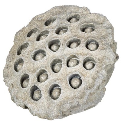 Sullivans Lotus Pod Garden Decor 8.5"H Gray