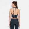 Women's Deep V-Neck Denim Halter Top - Wild Fable™ - 3 of 3