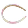 Unique Bargains Women's Classic Elegant PU Headband Yellow Pink 1 Pc - 4 of 4