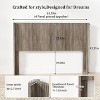 Boersma Queen Size Fluted Headboard Wall Mount Wood Headboard, Rustic & Modern Farmhouse,Boho,Fluted Panel,Wingback Design - 4 of 4