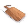 BRINJOY Acacia Wood Cutting Board, for Meat, Cheese, Bread, Vegetables & Fruits, with Grip Handle (15" x 7") - 3 of 4