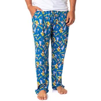 Marvel Comics Mens' Superhero Logo Titles Loungewear Pajama Pants  (XXX-Large) Blue